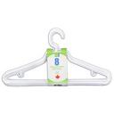 Medium Weight White Hanger, 8 count