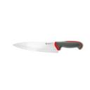 Tecna Red Chef Knife with Granton Edge and Semi Polished Blade Finishing, 9.5 inch
