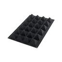 Black Silicone 24 Cavities Pyramid Mold, 24 x 16 x 3 inch