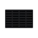 Silicone 28 Cavities Éclair Stripe Mold, 24 x 16 x 2 inch
