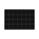 Silicone 28 Cavities Square Savarin Mold, 24 x 16 x 2 inch