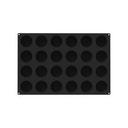 Silicone 24 Cavities Cylinder Shape Mold, 24 x 16 x 2 inch