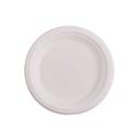 White Molded Fiber Plate, 6 inch
