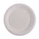 White Molded Fiber Plate,7 inch