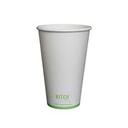 White Compostable Paper Hot Cup, 16 Ounce