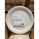 Economy Uncoated Paper Plate, 9 inch
