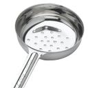 Stainless Steel One-Piece Perforated Portioner with Black Handle