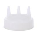 3300-13 Traex Wide Mouth Clear Squeeze Dispenser Tri Tip Cap
