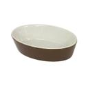 Stoneware Brown Oval Baker