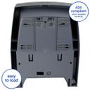 Sanitouch Black Manual Hard Roll Towel Dispenser for 1.75 in Core Towel