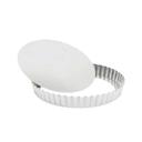 Tinned Fluted Round Loose Bottom Quiche Mold