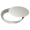 Tin Plate Round Fluted Tart Mold with Removable Bottom