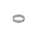 Stainless Steel Deep Tart Ring with Rolled Edges