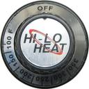 OFF-350-100 Black with Silver Dial Insert for Alto-Shaam Part Number KN-3468
