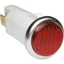 Red 250V Signal Light Fits 1/2 inch Hole for Delfield Part Number 2194095