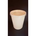 White Soup Cup with Lid
