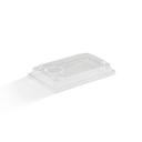 Clear PET Lid for Large Rectangular Fibre Recyclable Sushi Tray