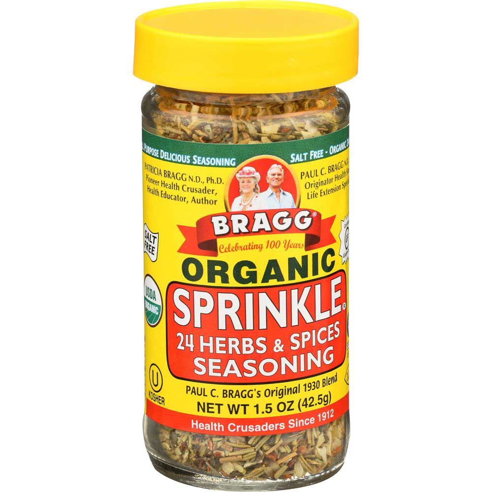 Bragg Organic Sprinkle Herb And Spice Seasoning, 1.5 Ounce -- 12 Per Case