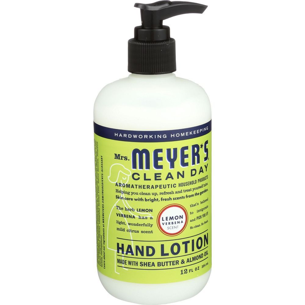 Mrs. Meyer's Clean Day Lemon Verbena Scent Hand Lotion, 12 Fluid Ounce -- 6 Per Case