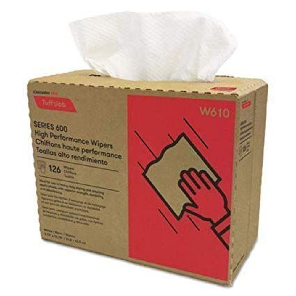 Cascades White Polypropylene Tuff-job Series 500 Wiper, 9.25 X 12.5 Inch -- 1760 Per Case