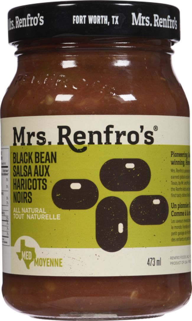 Mrs. Renfro's Black Bean Salsa, 473 Ml -- 6 Per Case