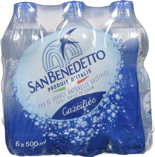 San Benedetto 500 Ml Natural Sparkling Water, 6 Count -- 4 Per Case
