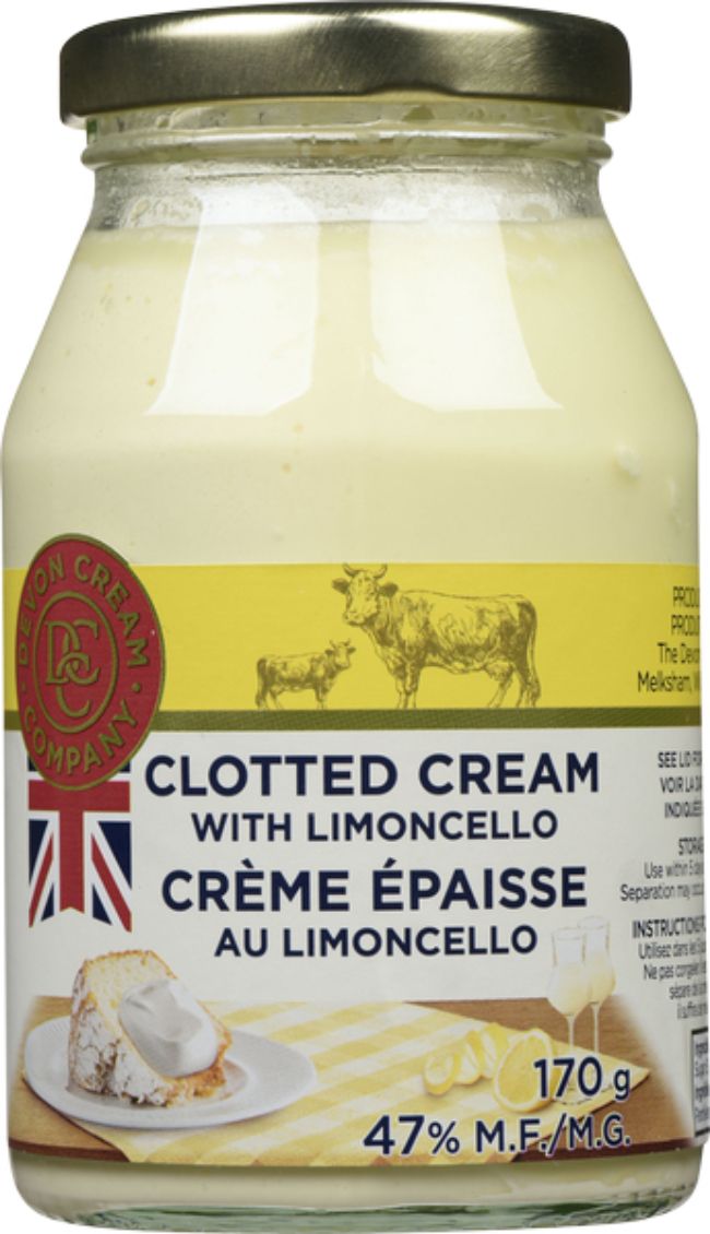 Devon Cream Clotted Cream With Limoncello, 170 G -- 12 Per Case