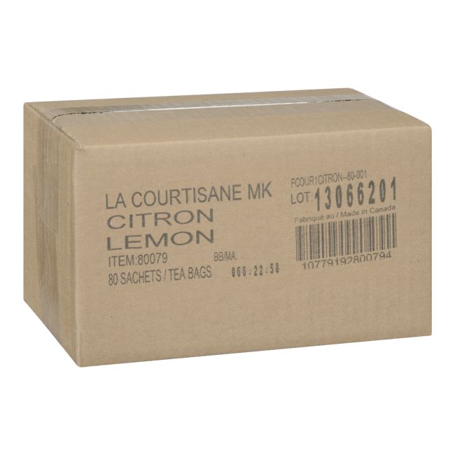 La Courtisane Lemon Herbal Tea Bag -- 80 Per Case