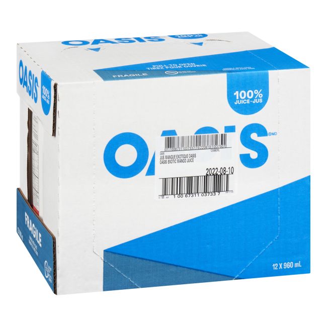 Oasis Exotic Mango Juice, 960 Ml -- 12 Per Case
