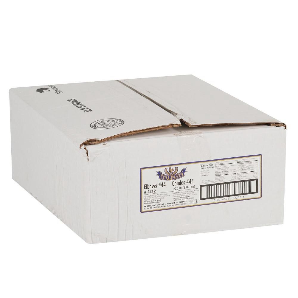 Italpasta Pâtes Macaroni Coupées Numéro 44, 9,07 Kg