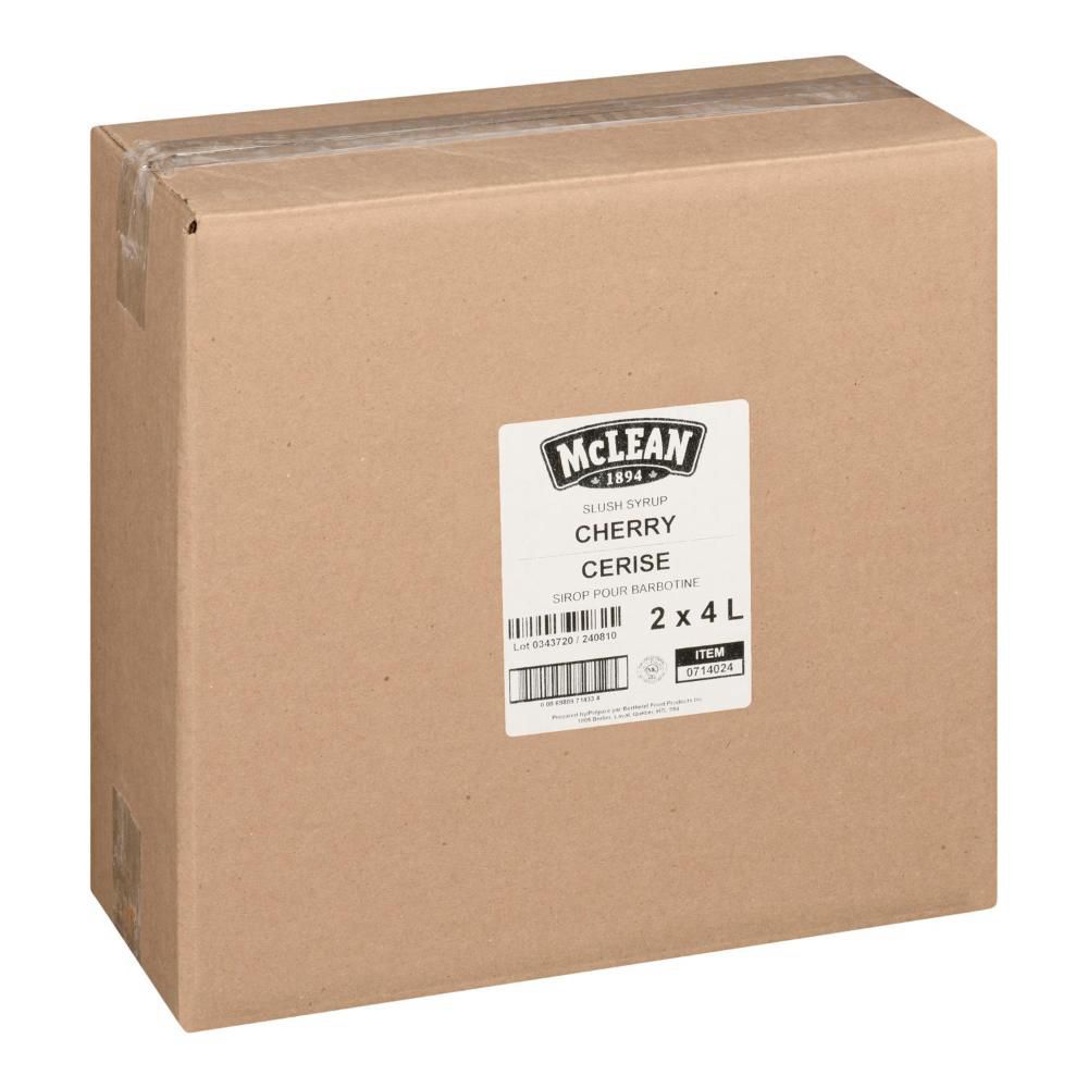 Mclean Cherry Slush Syrup, 4 L -- 2 Per Case
