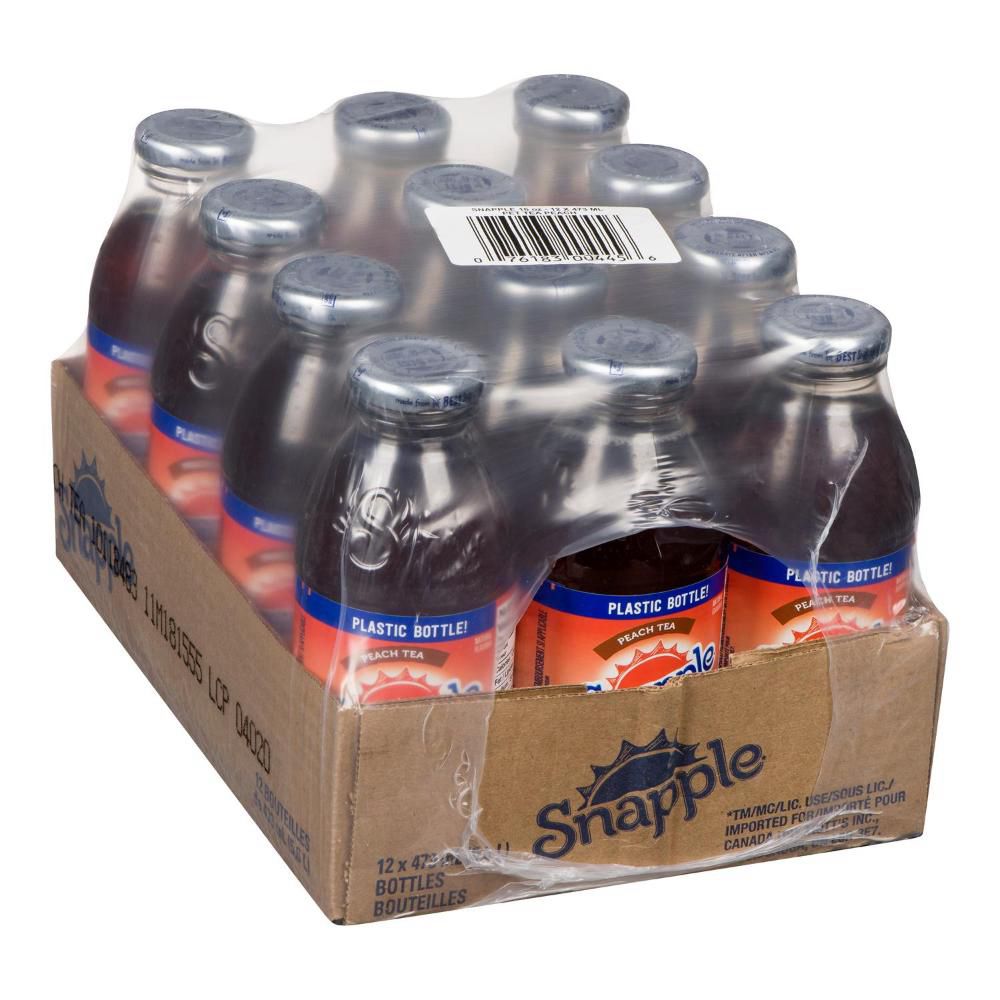Snapple Peach Iced Tea, 473 Ml -- 12 Per Case