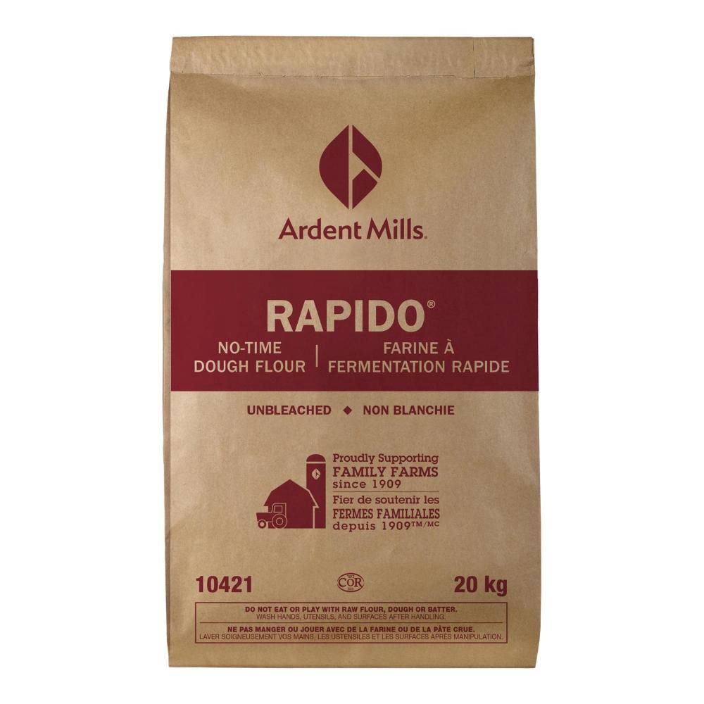 Ardent Mills Farine À Pâte Rapido Non Blanchie, 20 Kg