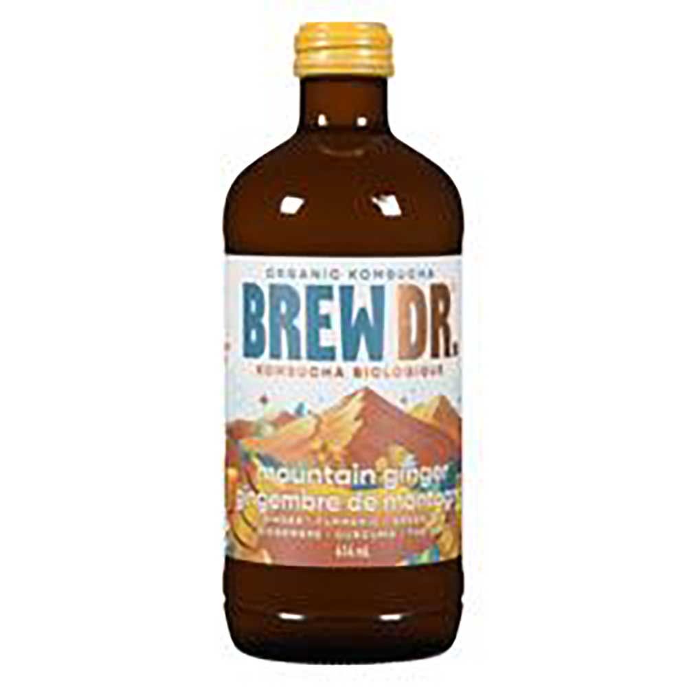 Brew Dr. Ginger Turmeric Kombucha, 414 Ml -- 12 Per Case