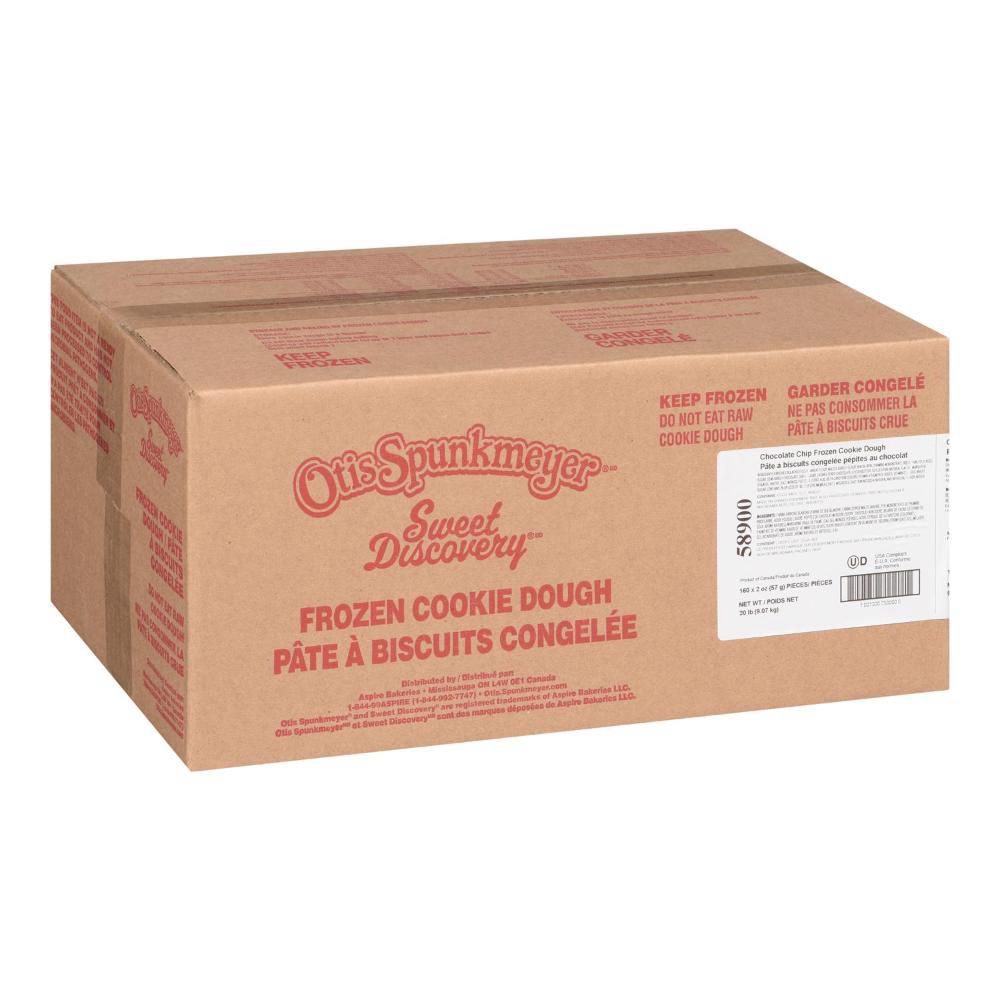 Otis Spunkmeyer Sweet Discovery Chocolate Chip Cookie Dough, 50 G -- 160 Per Case