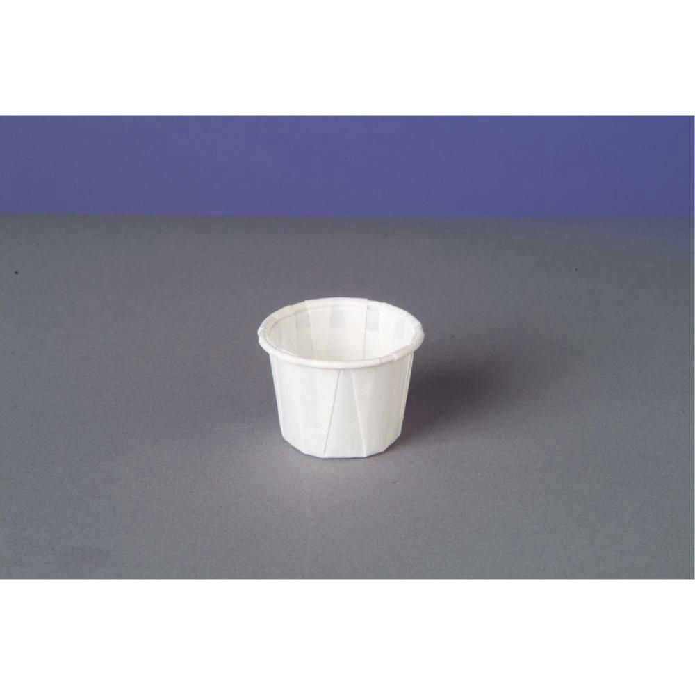 Genpak 0.75 Ounce White Paper Portion Cup, 250 Count -- 20 Per Case
