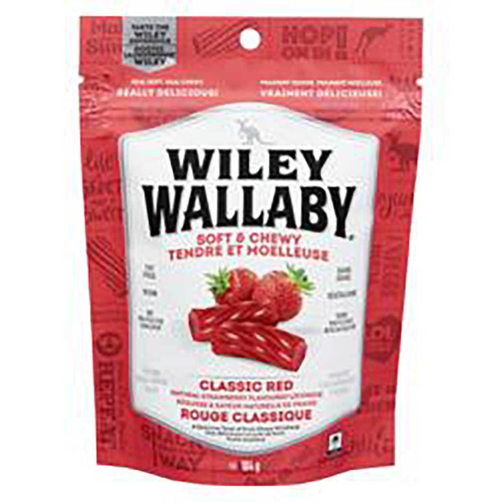 Wiley Wallaby Australian Red Licorice Candy, 113 G -- 12 Per Case