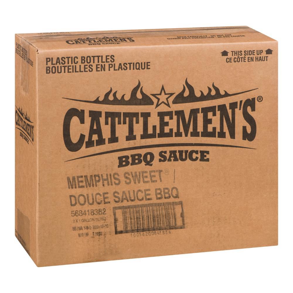 Cattlemen's Memphis Sweet Bbq Sauce, 3.78 L -- 2 Per Case