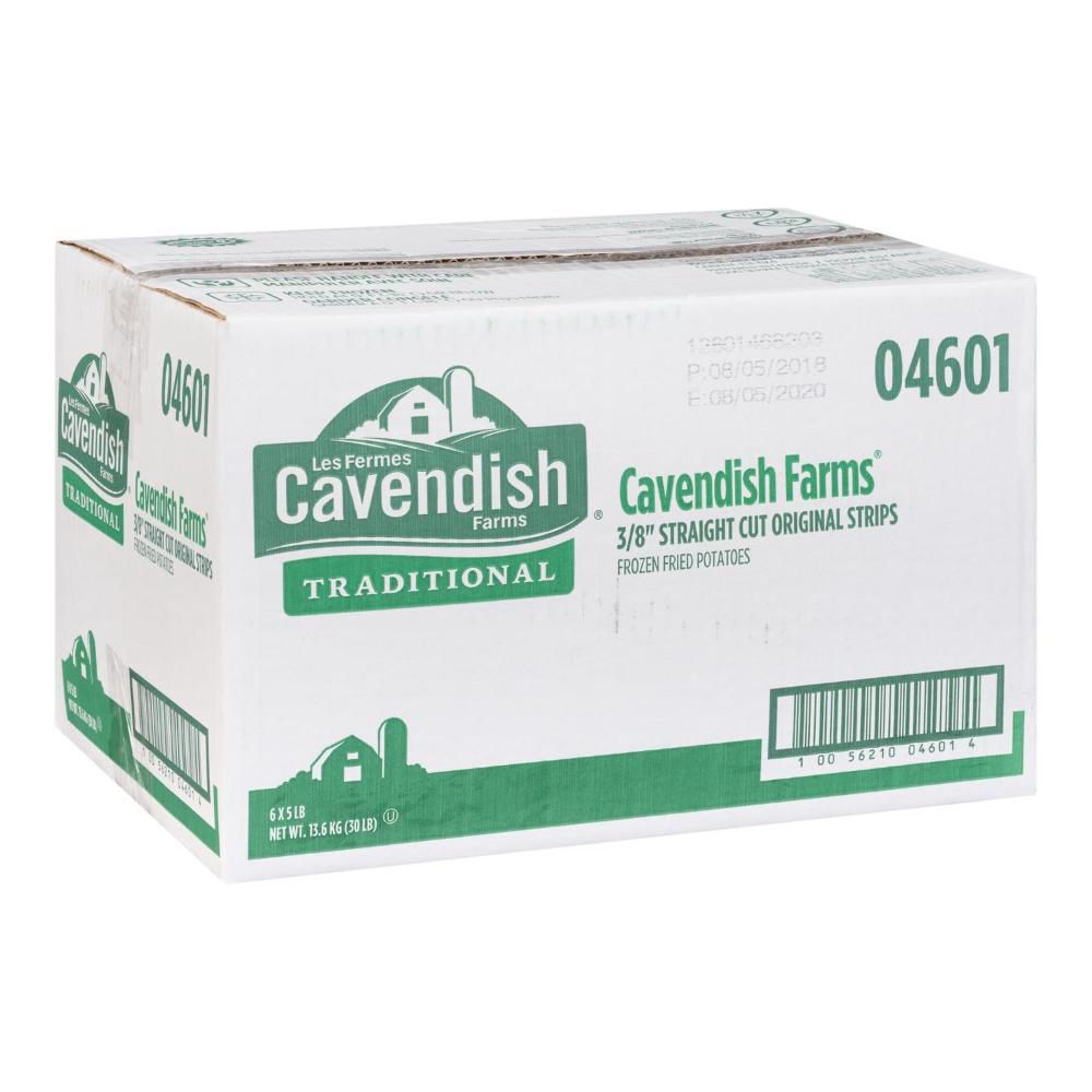 Cavendish Frites Originales À Coupe Droite De 3/8 Po, 2,27 Kg -- 6 Par Caisse