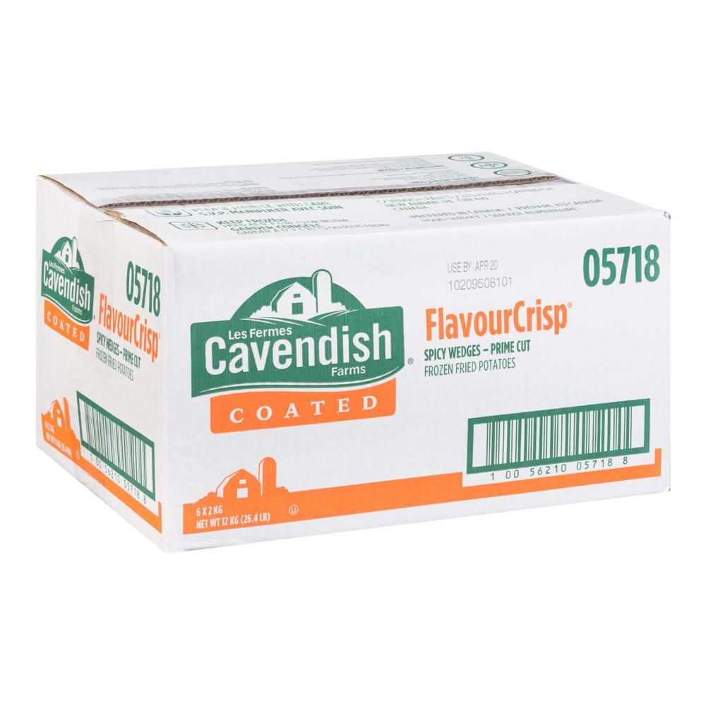 Cavendish Petits Quartiers De Pommes De Terre Épicés, 2 Kg -- 6 Par Caisse