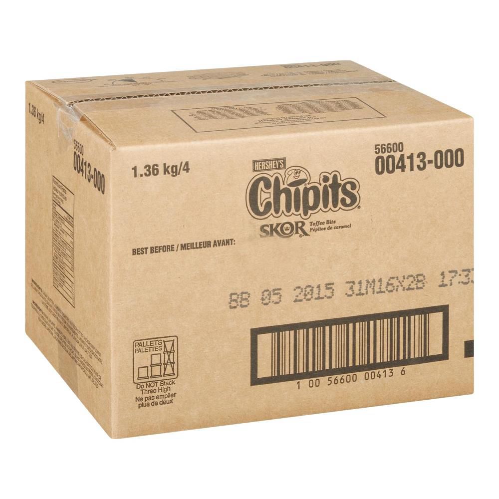 Chipits Skor Toffee Bits, 1.36 Kg -- 4 Per Case