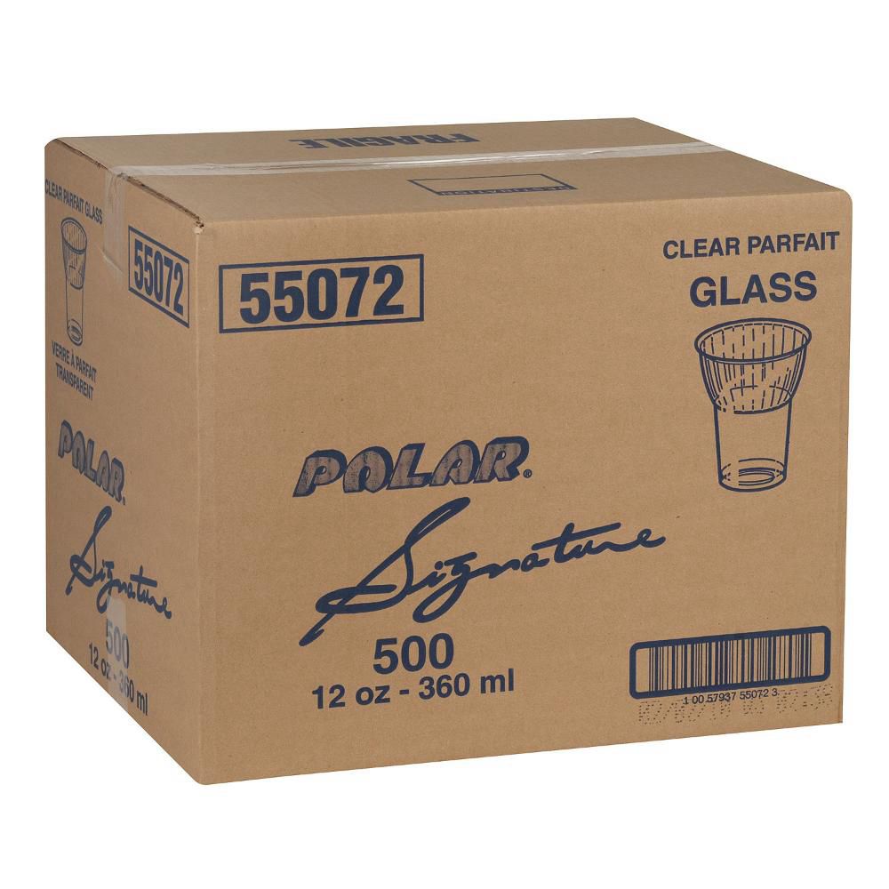 Polar Pak Signature 12 Oz Polystyrene Medium Parfait Container, 25 Count -- 20 Per Case