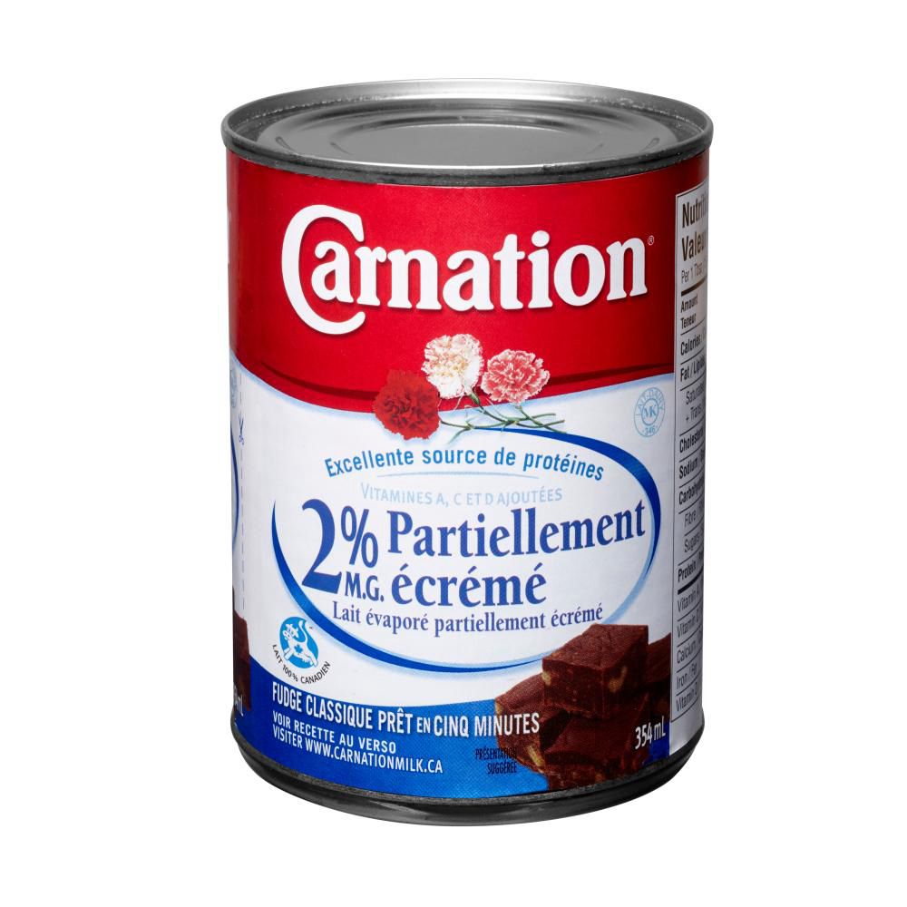 Carnation Lait Évaporé À 2 % De Matière Grasse, 354 Ml -- 24 Par Boîte