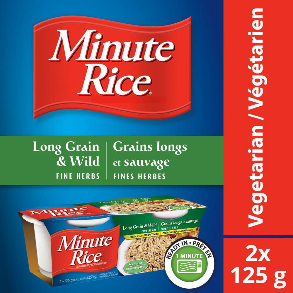 Minute Ready To Serve Wild Long Grain Rice, 125 G -- 16 Per Case