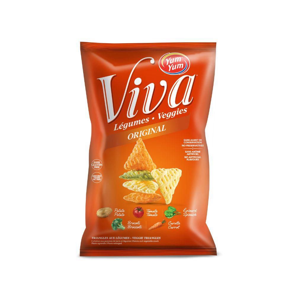 Viva 5 Vegetables Triangle Potato Chips, 150 G -- 15 Per Case