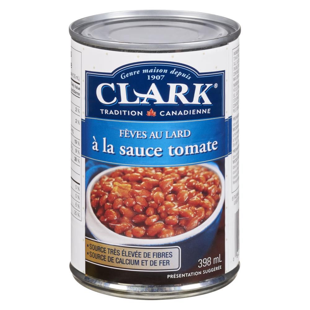 Clark Haricots Blancs Au Porc Et Sauce Tomate, 398 Ml -- 24 Par Boîte