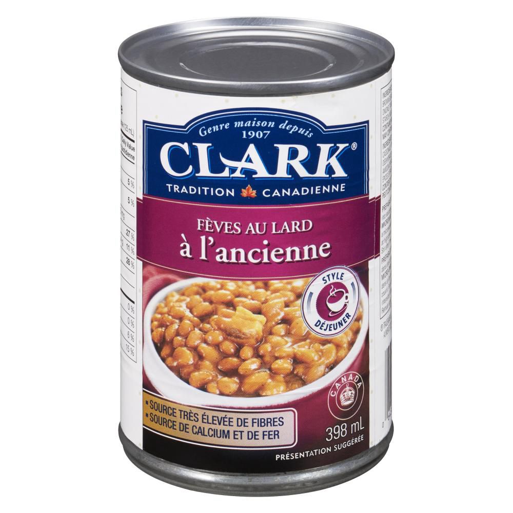 Clark Haricots Blancs Au Porc À L'ancienne, 398 Ml -- 24 Par Boîte