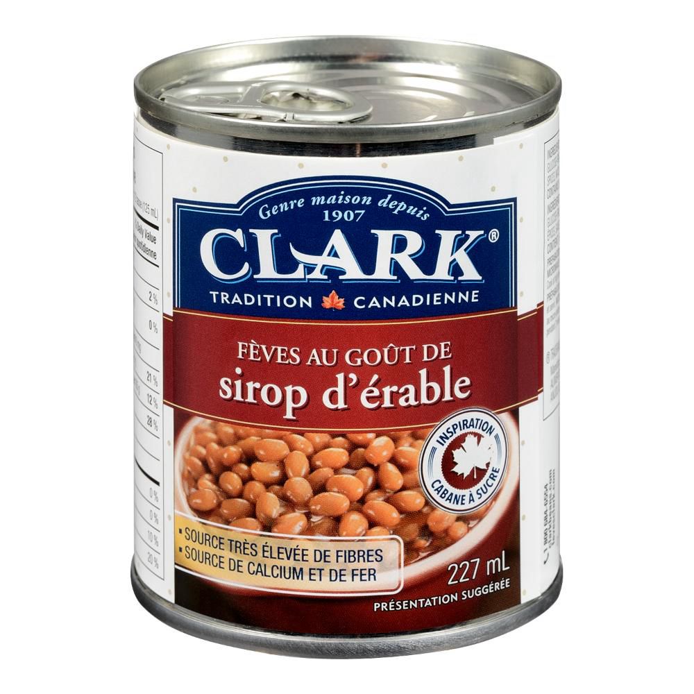 Clark Haricots Blancs Au Porc Et Au Sirop D'érable, 227 Ml -- 12 Par Boîte