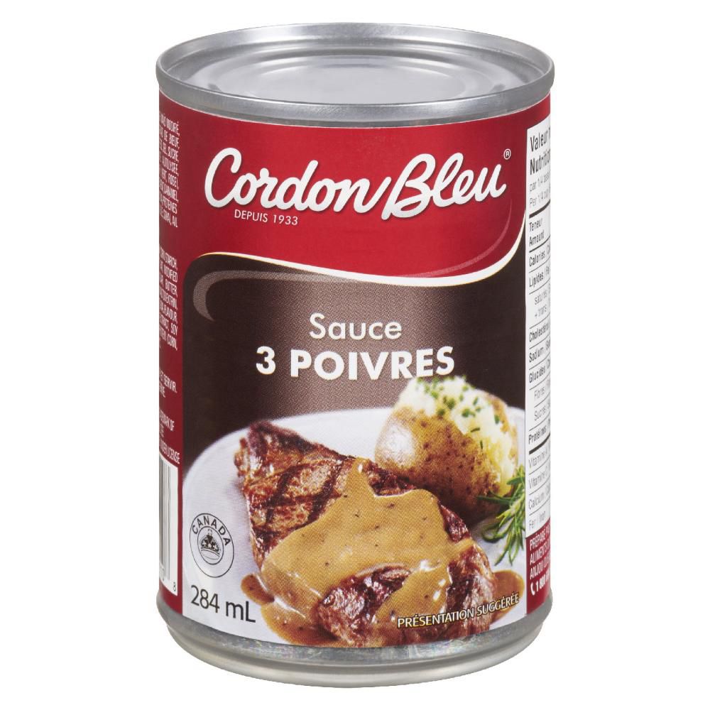 Cordon Bleu 3 Peppercorn Sauce, 284 Ml -- 12 Per Case
