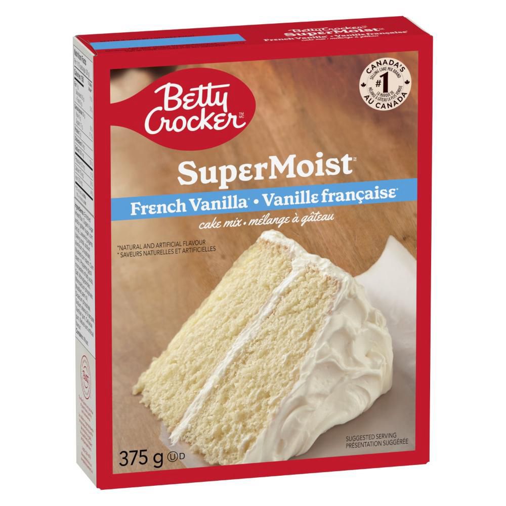 Betty Crocker Mélange À Gâteau Super Moelleux À La Vanille Française, 375 G -- 12 Par Boîte
